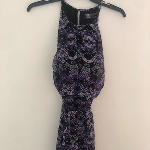 Guess printed High neck halter dress